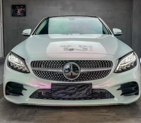  - Ravoony Glossy White to Pink Car Wrap